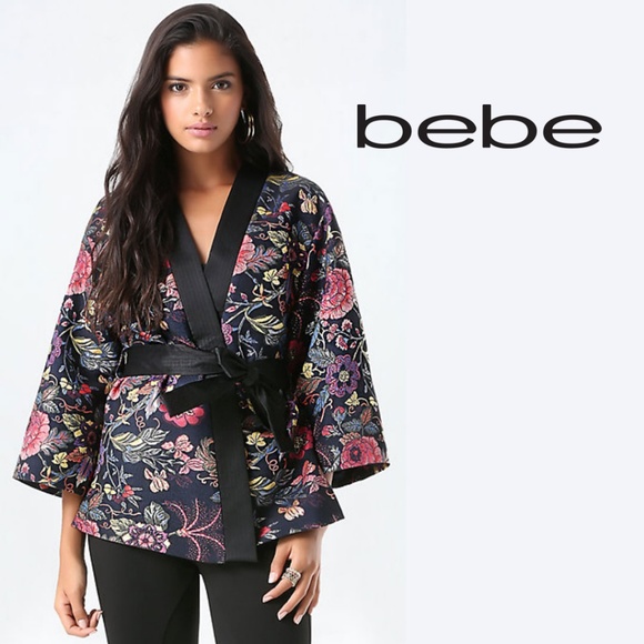 jacquard kimono jacket